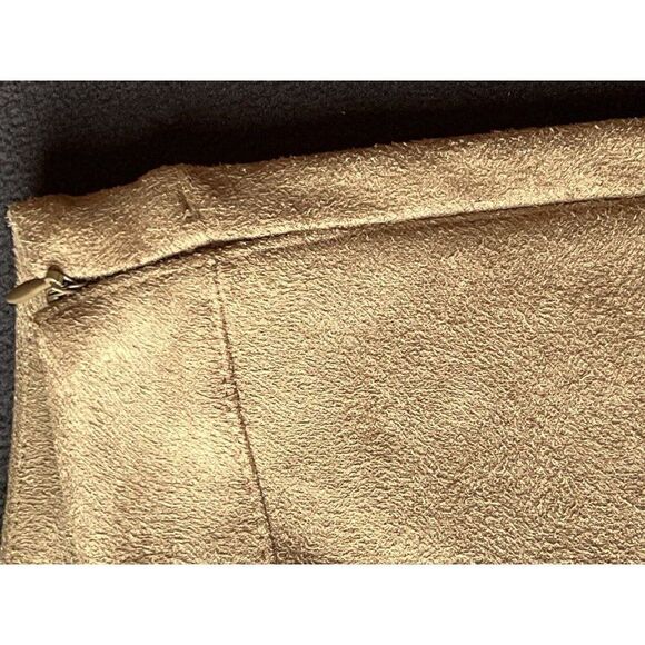 Talbots 12P Brown Faux Suede Stretch Side Zip Pants. M1 - Picture 5 of 6